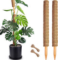 Soupiar 2 Pack 22 Inch Stackable Moss Pole - Thick & Sturdy Natural Coir Totem Plant Support & Garden Stakes for Monstera & Pothos, Indoor Climbing Vining Houseplants, 38”H Max