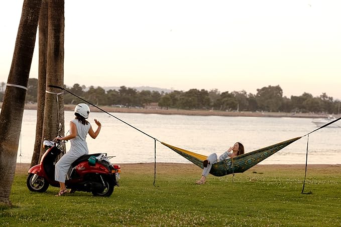 ENO, Eagles Nest Outfitters DoubleNest Lightweight Camping Hammock, 1 to 2 Person, Special Edition Colors, ATC