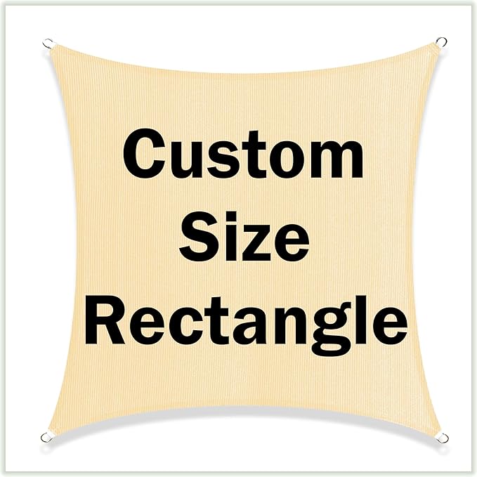 ColourTree TAPS16 Sun Shade Sail UPF50 Canopy UV Block Rectangle - Commercial Standard Heavy Duty - 190 GSM - 3 Years Warranty (We Make Custom Size)