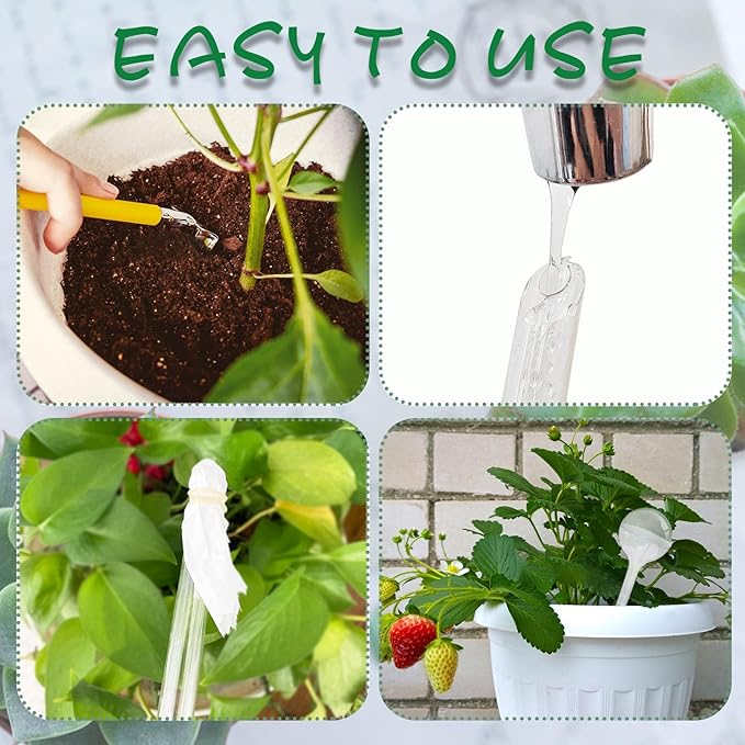 14 PCS Plant Watering Globes,Clear Self-Watering Bulbs,Plastic Automatic Watering Globes for Plant Indoor Outdoor,Garden Water Device