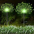 YOTOZU 2 PCS Solar Firework Light, Outdoor Solar Garden Decorative Lights 120 LED Powered 40 Copper Wires String DIY Landscape Light for Walkway Pathway Backyard Decor Parties Perfect Gifts(Green)