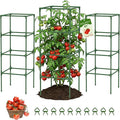 MQUPIN Tomato Cages,4 Packs Square Tomato Cage for Garden Plant Support,41 * 15 * 15in Heavy Duty Steel Plant Tower Stakes Trellis for Climbing Vegetables Flowers Fruits
