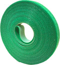 Garden Tie Green Tape, Plant Supports, Gentle On Plants (16.4ft × 0.6 inch, 1 roll, Green)