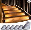 VOLISUN Solar Stair Lights 6 Pack, Solar Step Lights Outdoor Waterproof IP67, LED Outdoor Step Light,Outdoor Light Decor for Garden Stair, Deck, Front Step, Front Porch, and Patio（3000K）