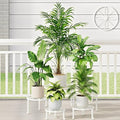 5 Pack Heavy Duty Metal Stand Decorates Multiple Plants for Indoor and Outdoor, Anti-Rust Iron Flower Pot Holder Stand, Potted Plant Shelf for Garden,Patio