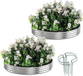 Galvanized Metal Planter Raised Garden Bed Kit for Gardening Outdoor Garden Box Raised Flower Bed 2PC Metal 2X2X1FT