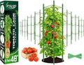Legigo 8-Pack Tomato Cage for Garden Plant Support- Up to 48inch Garden Stakes Tomato Cage, Tomato Trellis for Potted Plants, Tomato Cages Plant Stakes for Climbing Vegetables Plants Flowers