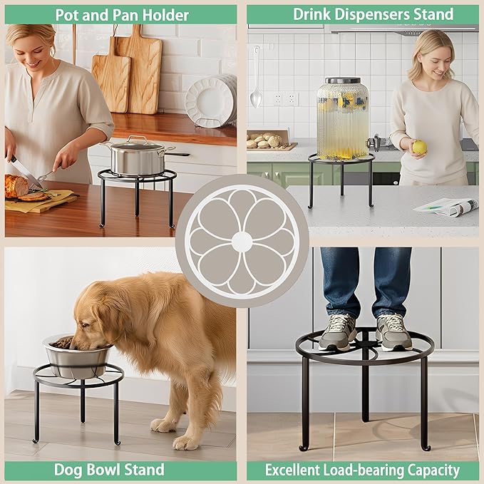 5 Pack Heavy Duty Metal Iron Plant Stand,Anti-Rust Iron Flower Pot Stand Holder for Multiple Display Plant Racks,Potted Plant Shelf for Living Room Balcony
