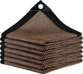 Sun Shade Cloth with Grommets,90% UV Protection Shade Fabric,Pergola Shade Cover Canopy Fence Privacy Screen Balcony,Brown Sunshades for Patio Pergola Garden Backyard Outdoor,Mocha-8x16FT