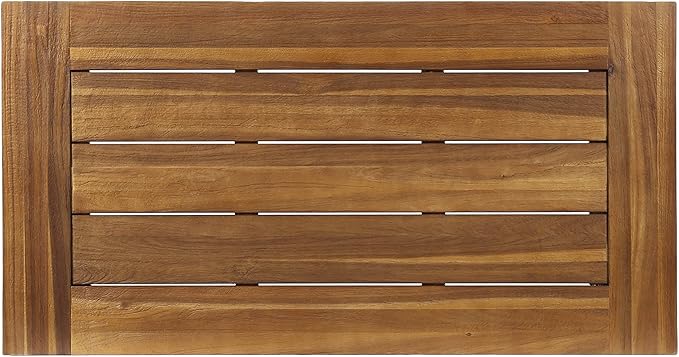 Christopher Knight Home Carlisle Outdoor Acacia Wood Coffee Table, Sandblast/Rustic Metal