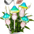 4 Pcs Plant Watering Globes Self Watering Planter Insert Glass Water Bulbs for Indoor and Outdoor Plants Mushroom Plant Watering Devices for Travel Vacation