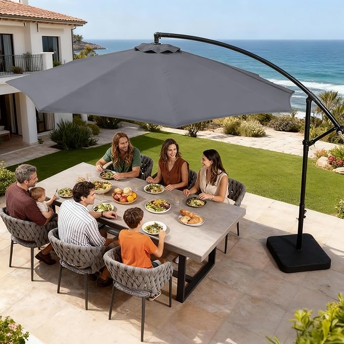 OLILAWN 10ft Patio Umbrella with Base
