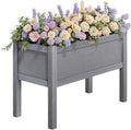 TT Nature HDPE Raised Garden Bed with Legs, Outdoor Elevated Planter Box for Vegetables, Herbs & Flowers, Weather-Resistant Raised Garden Beds for Patio, Balcony & Backyard Gardening