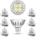 ALIDE MR16 Led Bulbs 6000K Daylight Bright Cool White 5W,Replace 20W 35W Halogen Equivalent,12V MR16 GU5.3 Low Voltage Bulb for Outdoor Landscape Track Ceil Lighting,Not Dimmable,450lm,38 Deg,6 Pack