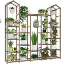Large Plant Stand Indoor Plant Stands Outdoor Tall Plant Shelf for 18-23 Pots Corner Tiered Plants Stands for Multiple Plants Wood Hanging Plants Holder for Garden Balcony Patio Window Porch