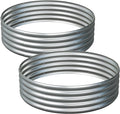 2PCS 4x4x1FT Galvanized Raised Garden Bed Kit,Vegetable Boxes-Round Metal Flower Box,Large Planter Raised Beds Outdoor Garden for Planting,Fruit,Herb-Silver