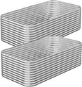2 Pack Tall 8x4FT Corrugated Galvanized Steel Raised Garden Bed Outdoor, Metal Above Ground Garden Bed for Vegetables and Flowers, Raised Beds for Gardening-8x4x1.5FT
