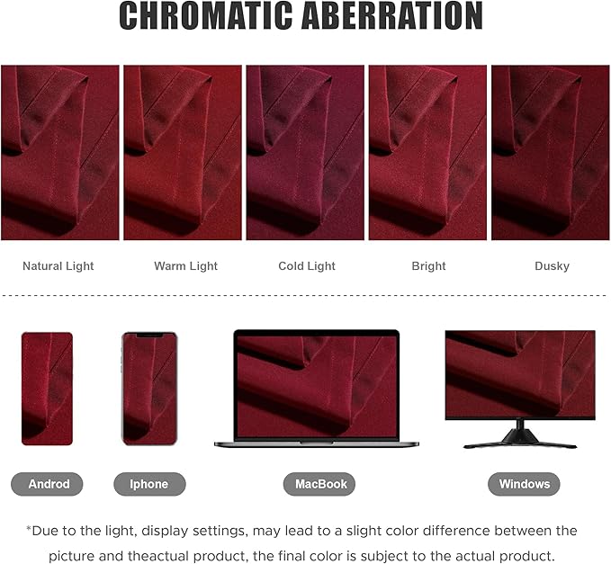 BONZER Waterproof Indoor/Outdoor Curtains for Patio Thick Privacy Grommet Curtains for Bedroom, Living Room, Porch, Pergola, Cabana, 1 Panel, 84W x 95L inch, Red