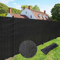 UPGRADE Privacy Fence Screen 6'x63' Black Outdoor 90% Visibility Blockage 170 GSM Mesh Shade Cover Panels for Backyard,Balcony,Home Decoration with Zip Ties,Customized Avaliable