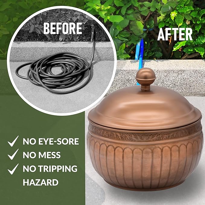 La Jolla Hose Pot with Lid - Copper Finish by Good Directions