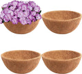 Y&M Pack of 4 12" Pre-Formed Round Coco Fiber Coco Liner Hanging Basket Liners,Coco Replacement Liner for Hanging Basket