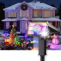 8-Pack Solar Spot Lights Outdoor Multicolor IP67 Waterproof RGB - 6 Colors, 10 Modes, 105° Adjustable Uplights, 58 LED Flood Lights, Valentine's Spotlights for Yard/Garden/Landscape Lighting Outside