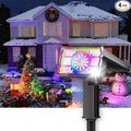 Christmas Solar Spot Lights Outdoor Waterproof 4-Pack, Multicolor RGB Solar Powered Landscape Lights with 6 Colors 10 Modes, 58 LED Adjustable Spotlights for Yard Garden Patio Landscape Pathway Decor