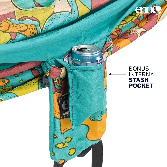 ENO, Eagles Nest Outfitters DoubleNest Lightweight Camping Hammock, 1 to 2 Person, Special Edition Colors, ATC