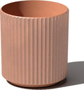 Veradek Demi Series Round Planter for Porch, Patio, Backyard | Durable Plastic-Stone Composite Material | Modern Décor for Tall Plants, Flowers