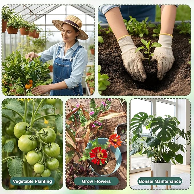 Grevosea 5 Pack Plant Support Stakes, Stackable Monstera Plant Supports for Indoor Outdoor Plants Garden Stakes Trellis for Climbing and Potted Plants Pothos Flowers