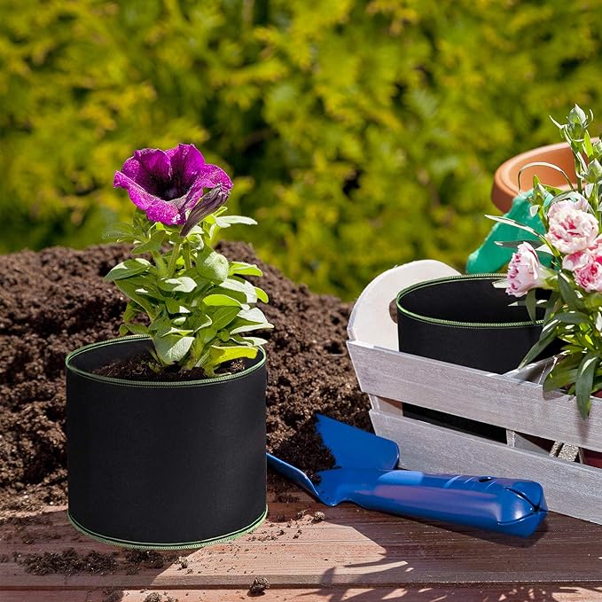 Delxo Garden Grow Bags 1 Gallon 10 Pack Plant Growing Bags Small Fabric Pots for Planting, Vegetable