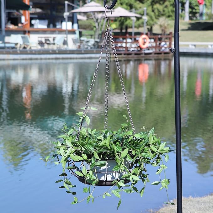 Metal Hanging Planters,Plant Hanger Basket Decorative Plant Pot Holder for Outdoor Indoor Garden, Patio, Deck, Porch, Flower Pots