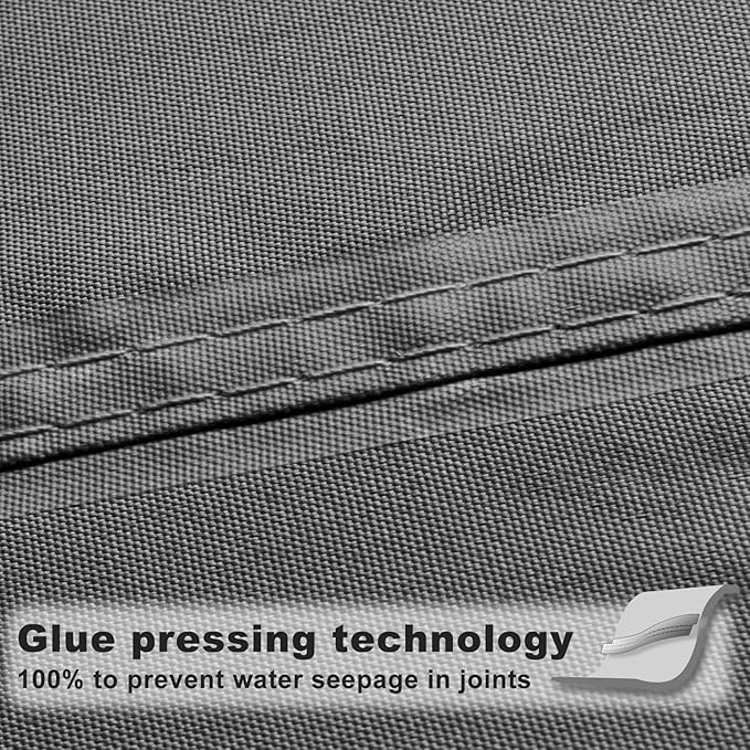 SUNNY GUARD Waterproof Sun Shade Sail 6' x 10' Charcoal Rectangle UV Block Sunshade for Backyard Yard Deck Patio Garden Outdoor Activities and Facility(Customized)