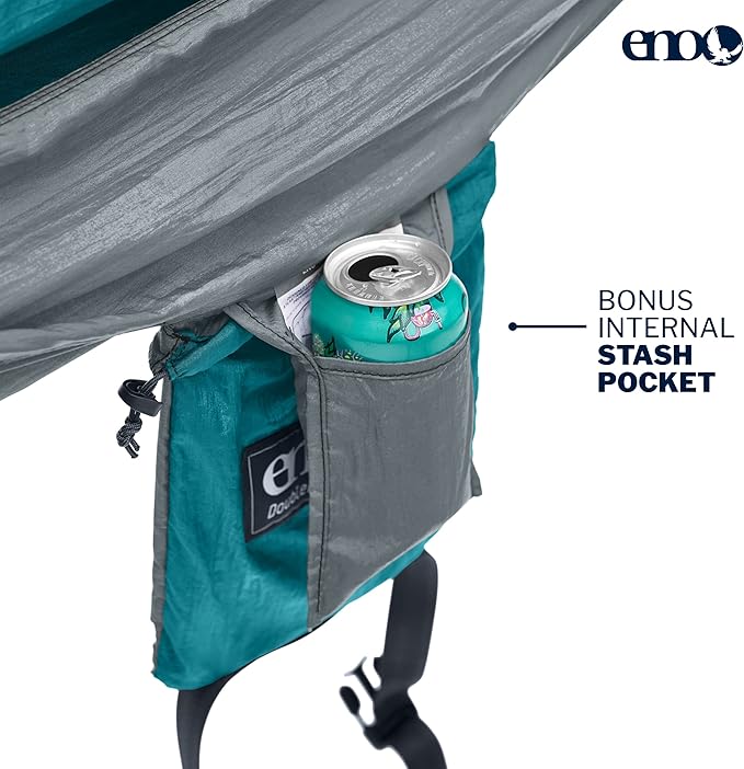 ENO, Eagles Nest Outfitters DoubleNest Lightweight Camping Hammock, 1 to 2 Person, Special Edition Colors, ATC