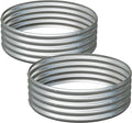 2PCS 3x3x1FT Galvanized Raised Garden Bed Kit,Vegetable Boxes-Round Metal Flower Box,Large Planter Raised Beds Outdoor Garden for Planting,Fruit,Herb-Silver