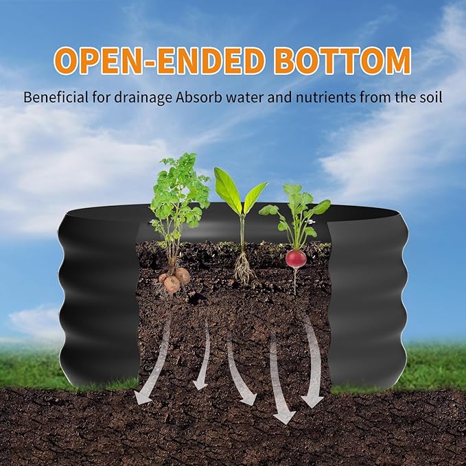 2-Pack 2x1ft Galvanized Raised Garden Bed, Outdoor Planter Bed, Metal Planter Box for Gardening and Planting,Black