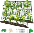 4 Pack Cucumber Trellis, Garden Trellis for Climbing Plants Outdoor, A-Frame Cucumber Trellis for Raised Bed, Plant Grow Support for Tomato, Squash, Vegetable, Flower(33"x47"x4Pcs)