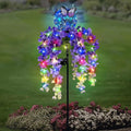 Solar Lights Outdoor Pathway,Wisteria Flower Garden Stakes,Colorful LED Lights for Yard,Patio,Lawn,Solar Powered Garden Decortions,Spring Gifts for Women
