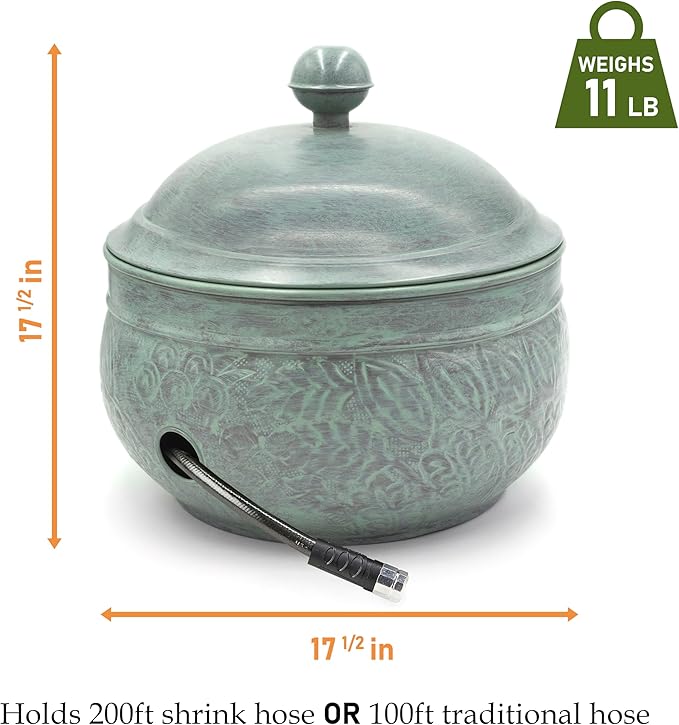 Key West Hose Pot with Lid - Blue Verde by Good Directions