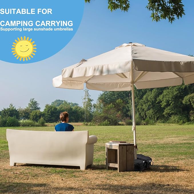 2 Pcs Quality Umbrella Base Weight, Umbrella Base Weights Sandbag, 80 Lb of Umbrella Sand Bag Fits Any Offset, Cantilever & Any Outdoor Patio Umbrella Stand ~ Easy Set Up (Combinable)