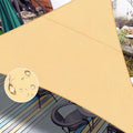 LOVE STORY Right Triangle 7'x9'x11.4' Waterproof Sun Shade Sail Canopy UV Block for Outdoor Patio Backyard Carport,Sand(We Make Custom Size)