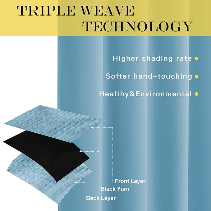 NICETOWN Thermal Insulated Blackout Curtain - (Teal Blue Color) Thermal Insulated Window Treatment Drape, Room Darkening Modern Drapery for Boy's Room,52x95 inches, One Panel