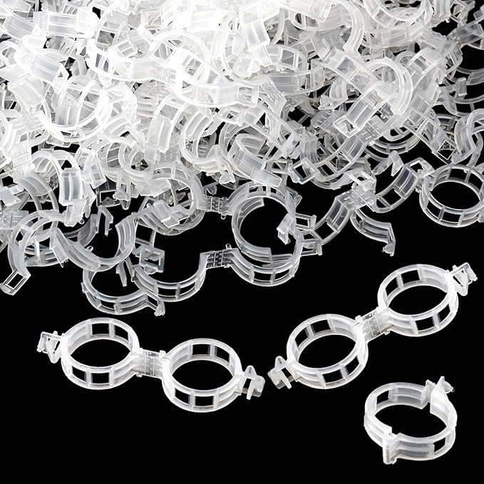 150 Pcs Plant Clips for Climbing Plants, Tomato Clips for Support, Plastic Garden Clips for Plants Grape Vine Vegetables Make Plant Grow Upright