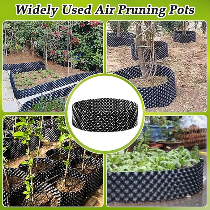 60 Gallon Air Pruning Container, Raised Garden Bed New Plastic Nursery Pot Fruit Vegetable Garden Grow beds (4 ft Diameter), Black