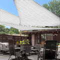 LOVE STORY 10' x 10' x 10' Triangle Grey-White Sun Shade Sail Canopy UV Block for Outdoor Patio Garden Backyard