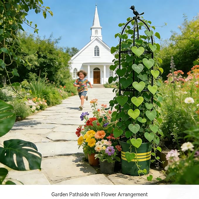 Garden Trellis 67in, Plant Trellis for Climbing Plants, Outdoor Indoor Heavy Duty Plant Trellis for Potted Tomatoes, Clematis, Vines, Flowers, Vegetables.