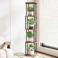 Bamworld Tall Plant Stand Indoor, Corner Plant Shelf for Multiple Plants, 5 Tier Metal Flower Pot Stands for Patio Garden Balcony Living Room Bedroom