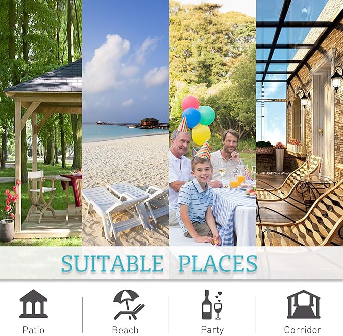RYB HOME Outdoor Curtains for Patio Waterproof Block Sunlight Thermal Insulated Privacy Assured Thick Outside Curtains for Porch, Gazebo, Pergola, W84" x L95", Grey, 1 Panel