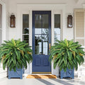 MARTINE MALL 2Pcs 48'' Fake Ferns Artificial Ferns for Outdoors Look Real, 88 Branches Large Faux Boston Fern for Outdoor Planter Realistic UV Resistant Hanging Artificial Fake Plants for Porch Patio