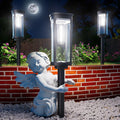 Solar Pathway Lights Outdoor Powered Waterproof 8 Pack Upgraded Solar Walkway Landscape Lighting Outside Driveway Light,Auto Dusk to Dawn On/Off for Yard Lawn Patio Decor (Cool White)